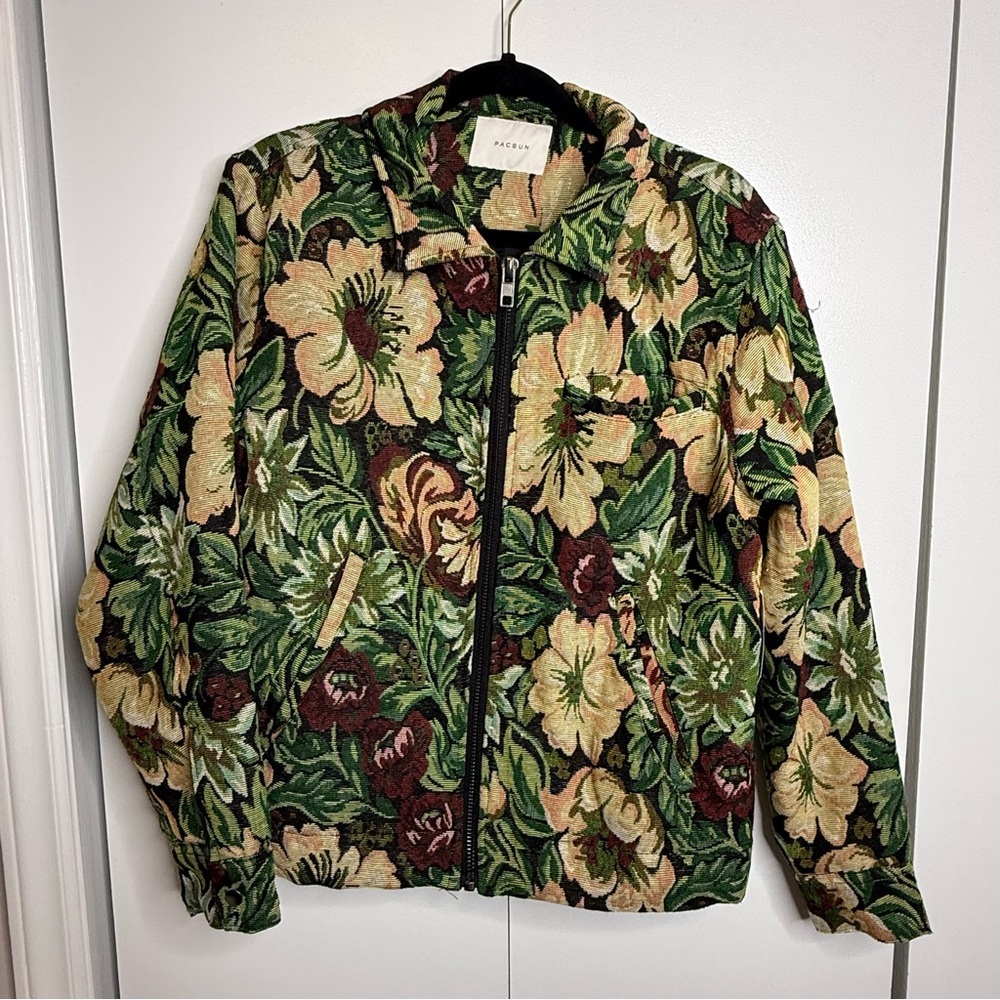Pacsun Tapestry Gas Jacket Floral NWT Unisex Small